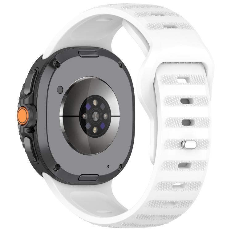 xDfind Round Dots Silver Stud Buckle Silicone Watch Band