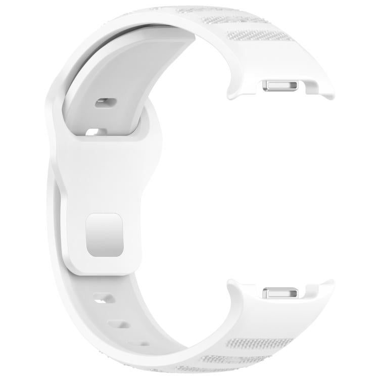 xDfind Round Dots Silver Stud Buckle Silicone Watch Band