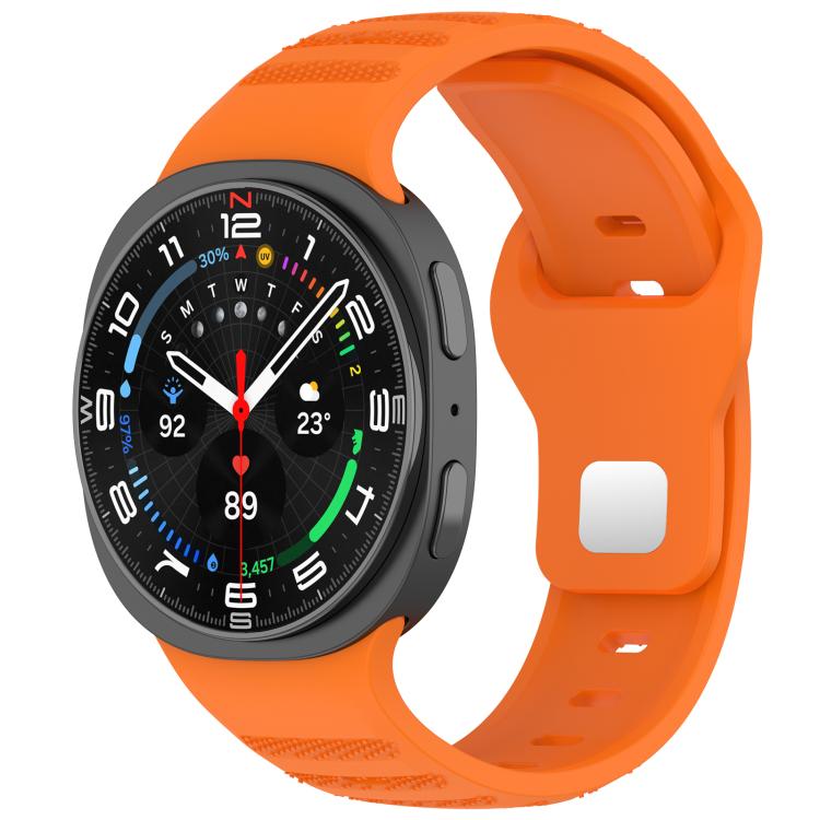 xDfind Round Dots Silver Stud Buckle Silicone Watch Band
