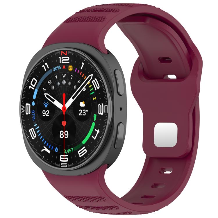 xDfind Round Dots Silver Stud Buckle Silicone Watch Band