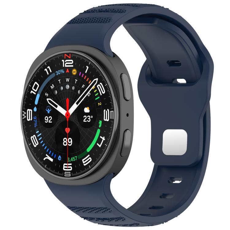xDfind Round Dots Silver Stud Buckle Silicone Watch Band