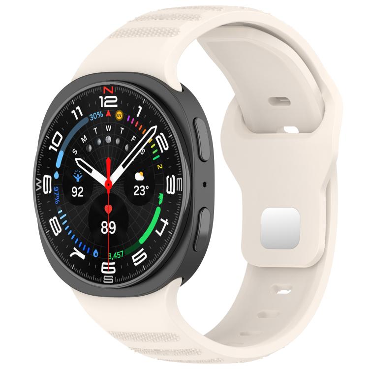 xDfind Round Dots Silver Stud Buckle Silicone Watch Band