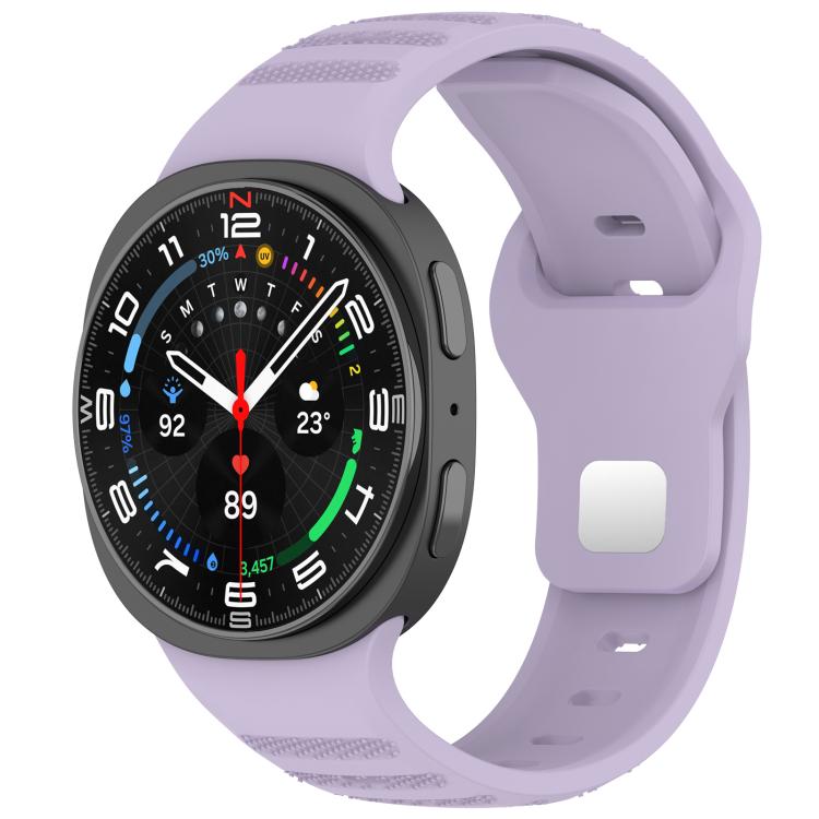 xDfind Round Dots Silver Stud Buckle Silicone Watch Band