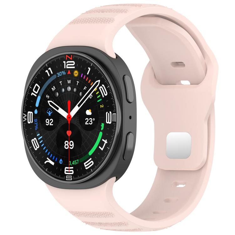 xDfind Round Dots Silver Stud Buckle Silicone Watch Band