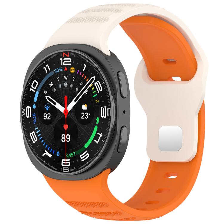 xDfind Round Dots Silver Stud Buckle Silicone Watch Band