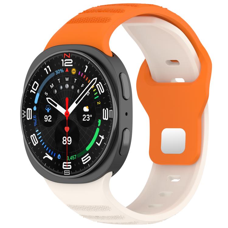 xDfind Round Dots Silver Stud Buckle Silicone Watch Band