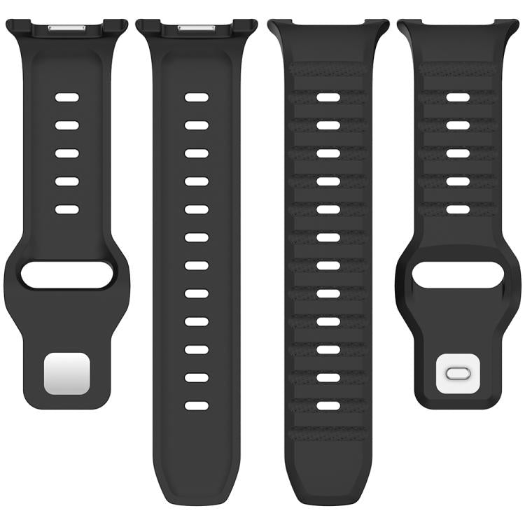 xDfind Round Dots Silver Stud Buckle Silicone Watch Band
