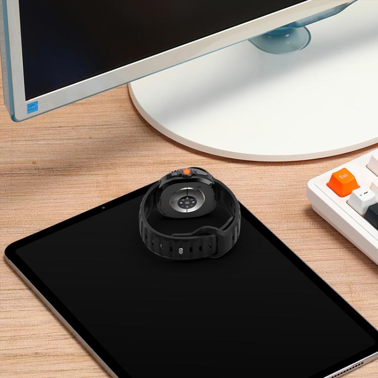 xDfind Round Dots Silver Stud Buckle Silicone Watch Band