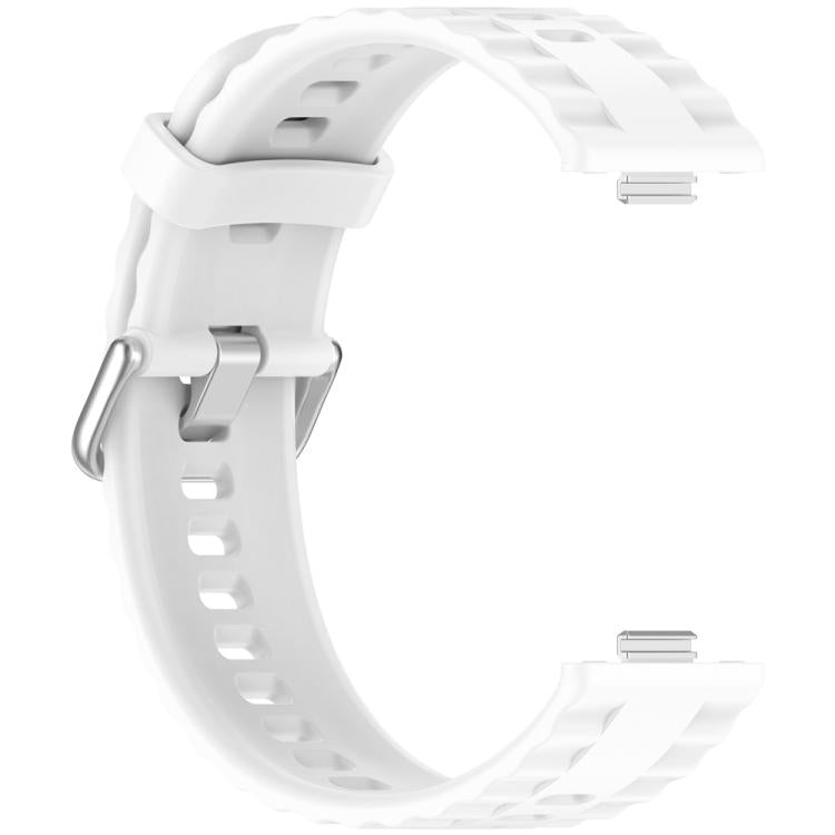 xDfind Silver Buckle Solid Color Silicone Watch Band