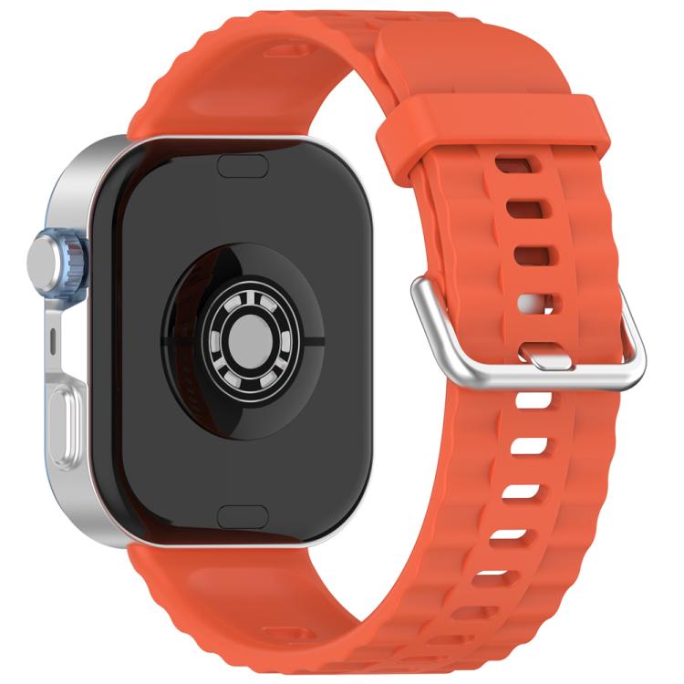 xDfind Silver Buckle Solid Color Silicone Watch Band, For Huawei Watch Fit4 Pro / Fit4 / Fit3