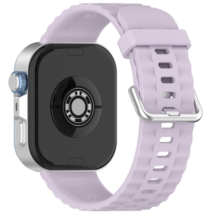 xDfind Silver Buckle Solid Color Silicone Watch Band, For Huawei Watch Fit4 Pro / Fit4 / Fit3