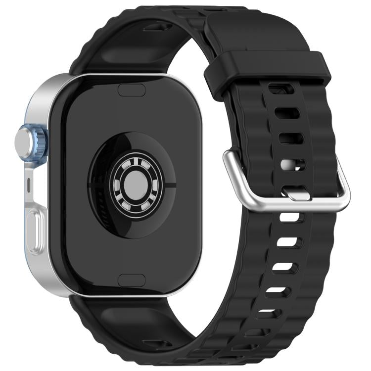 xDfind Silver Buckle Solid Color Silicone Watch Band, For Huawei Watch Fit4 Pro / Fit4 / Fit3