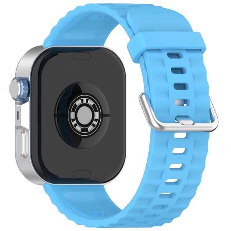 xDfind Silver Buckle Solid Color Silicone Watch Band, For Huawei Watch Fit4 Pro / Fit4 / Fit3