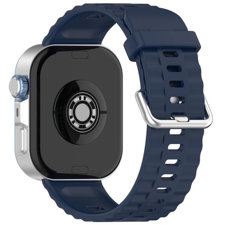 xDfind Silver Buckle Solid Color Silicone Watch Band, For Huawei Watch Fit4 Pro / Fit4 / Fit3