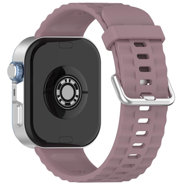 xDfind Silver Buckle Solid Color Silicone Watch Band, For Huawei Watch Fit4 Pro / Fit4 / Fit3