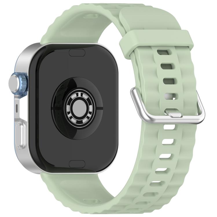 xDfind Silver Buckle Solid Color Silicone Watch Band, For Huawei Watch Fit4 Pro / Fit4 / Fit3