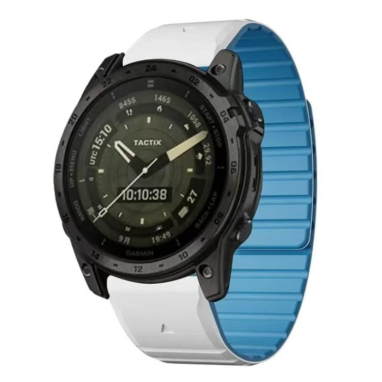 xDfind Two Color Silicone Magnetic Watch Band, For Garmin 22mm