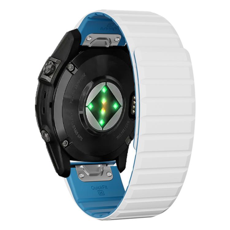 xDfind Two Color Silicone Magnetic Watch Band, For Garmin 22mm