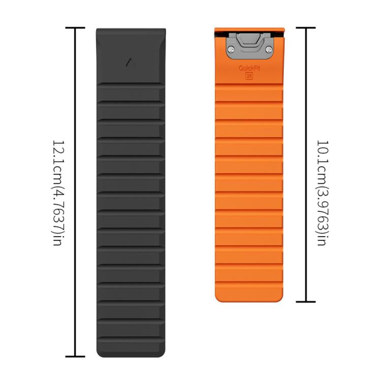 xDfind Two Color Silicone Magnetic Watch Band, For Garmin 22mm