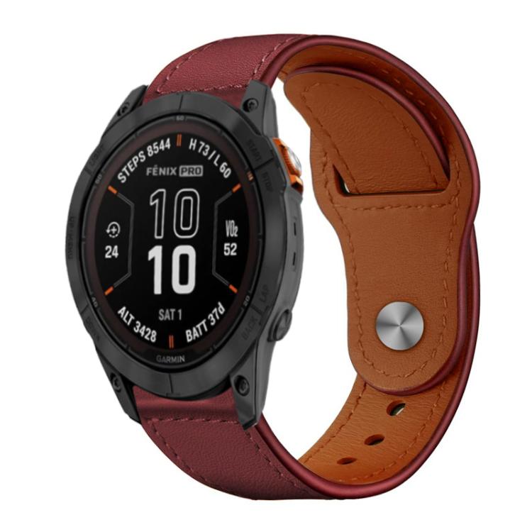 xDfind Rivet Buckle Genuine Leather Watch Band