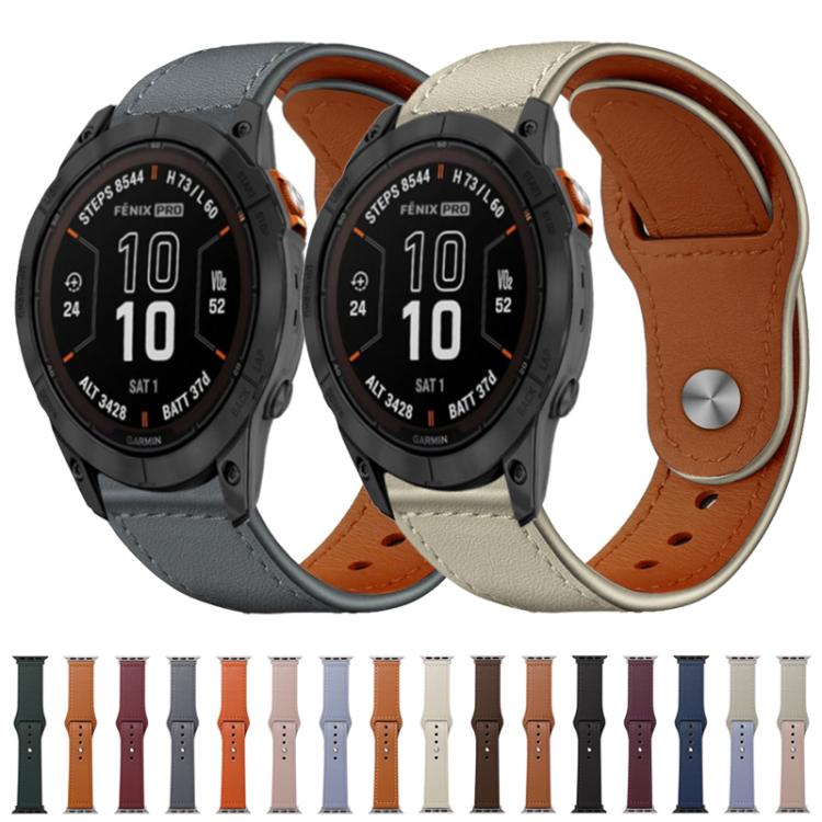xDfind Rivet Buckle Genuine Leather Watch Band