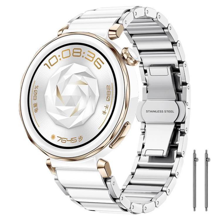 xDfind Ceramic Stainless Steel Watch Band, For Huawei Watch GT 6 41mm / GT 5 Pro 42mm