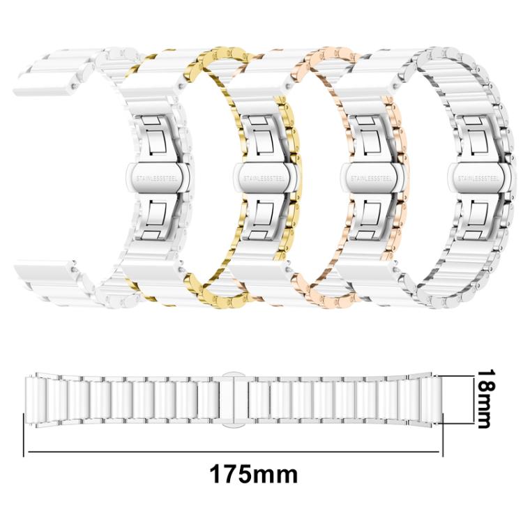 xDfind Ceramic Stainless Steel Watch Band