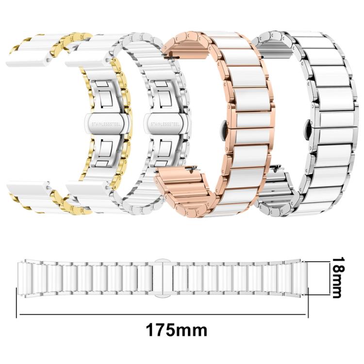 xDfind Ceramic Stainless Steel Watch Band