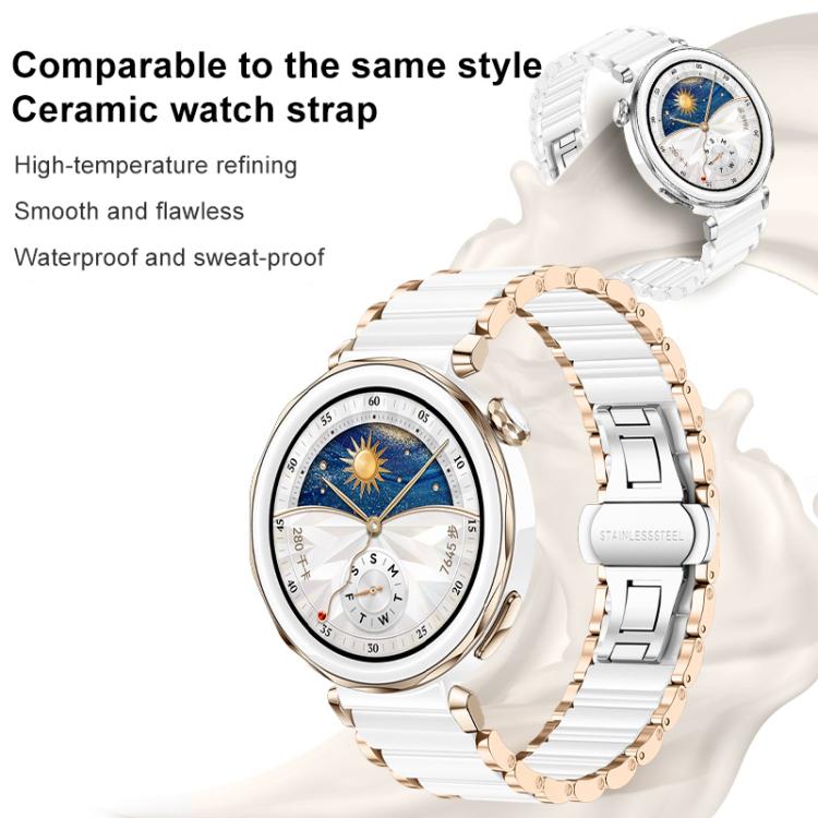 xDfind Ceramic Stainless Steel Watch Band