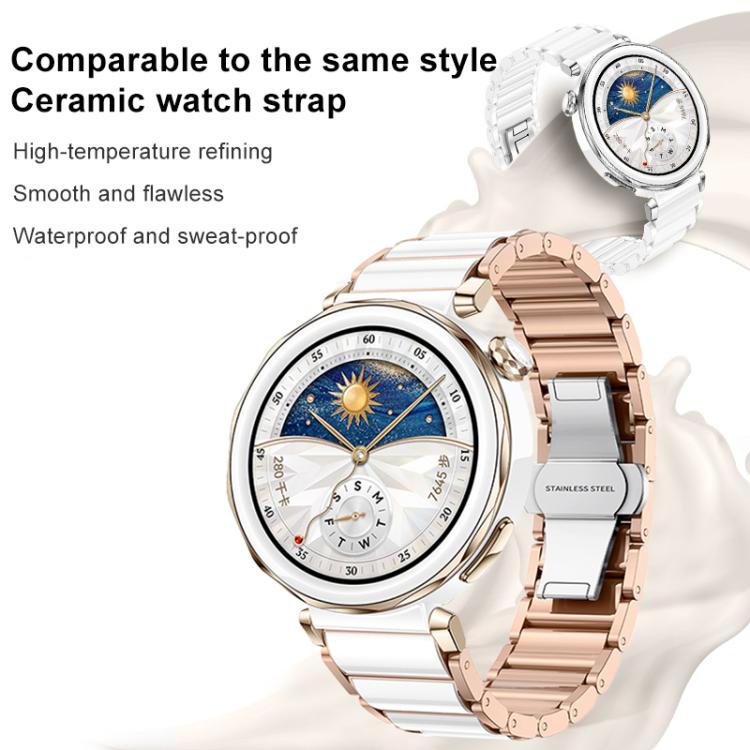 xDfind Ceramic Stainless Steel Watch Band