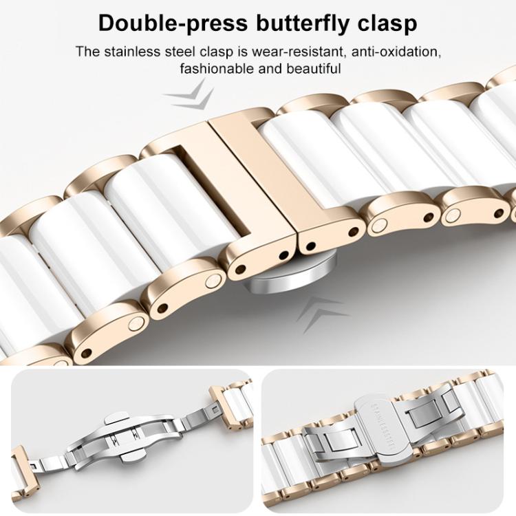 xDfind Ceramic Stainless Steel Watch Band