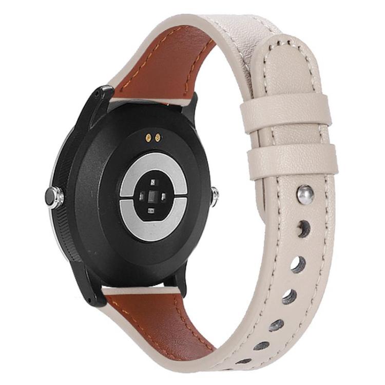 xDfind Double Ring Single Rivet Genuine Leather Watch Band, 20mm