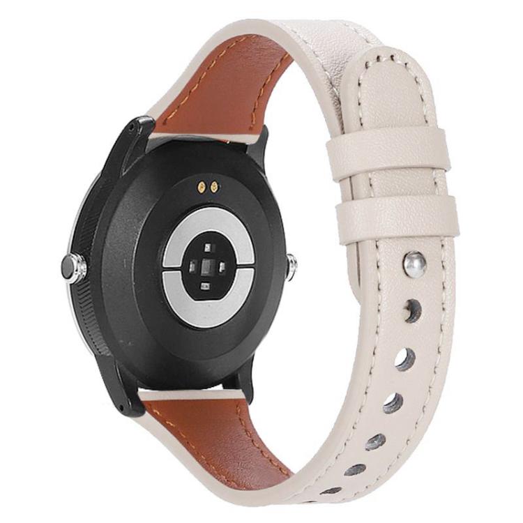 xDfind Double Ring Single Rivet Genuine Leather Watch Band, 20mm