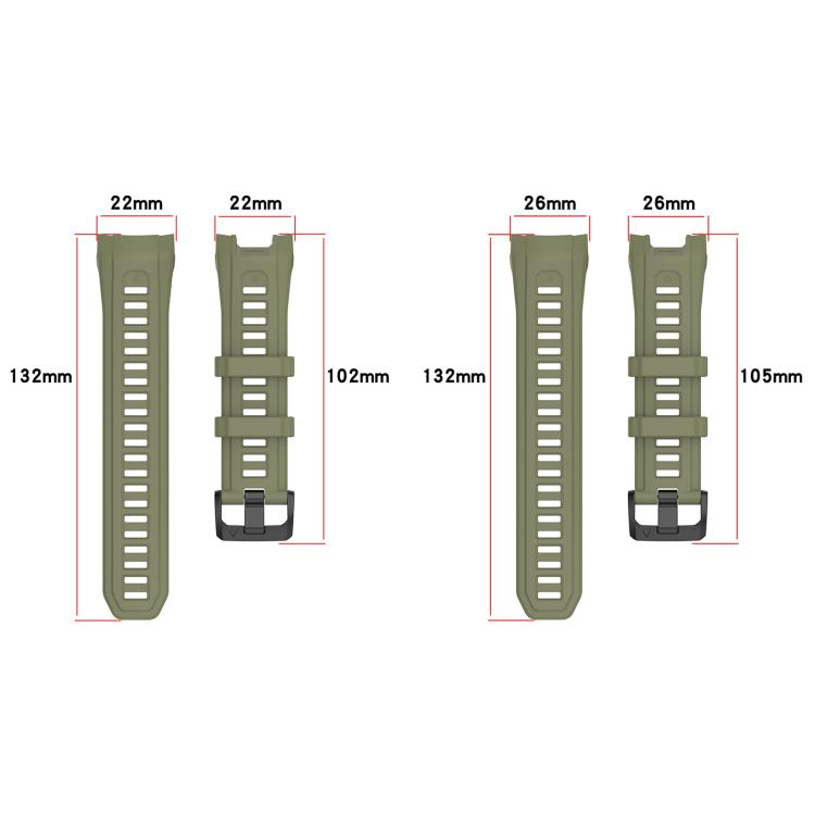 xDfind Quick-release Silicone Watch Band, For Garmin Instinct 3 AMOLED 45mm / Solar 45mm