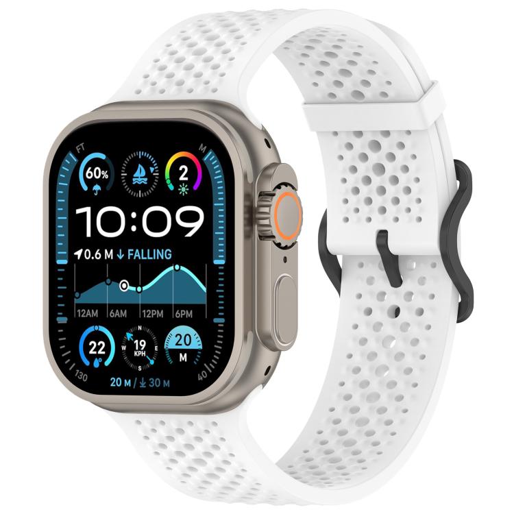xDfind Breathable Silicone Watch Band, For Apple Watch 42 / 44 / 45 / 46 / 49mm