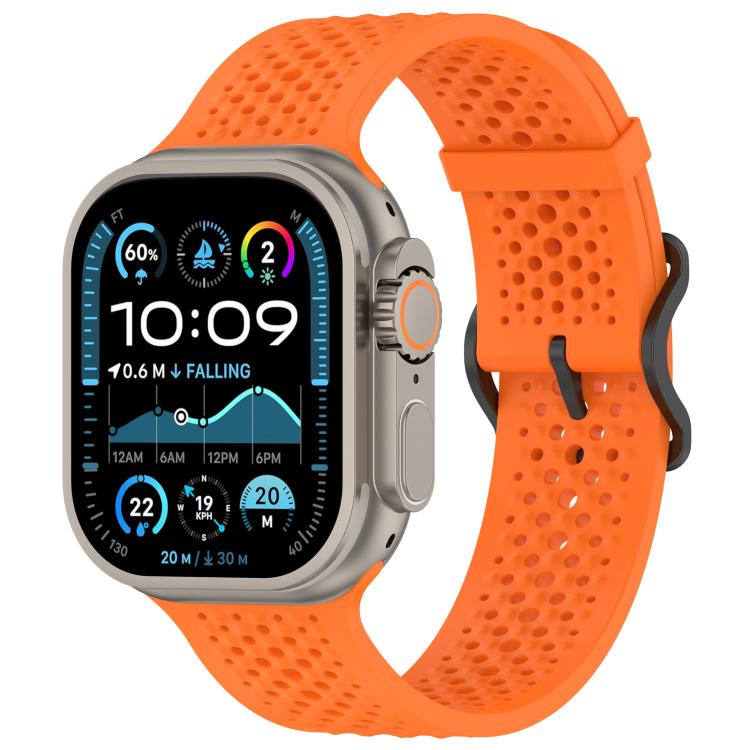 xDfind Breathable Silicone Watch Band, For Apple Watch 42 / 44 / 45 / 46 / 49mm