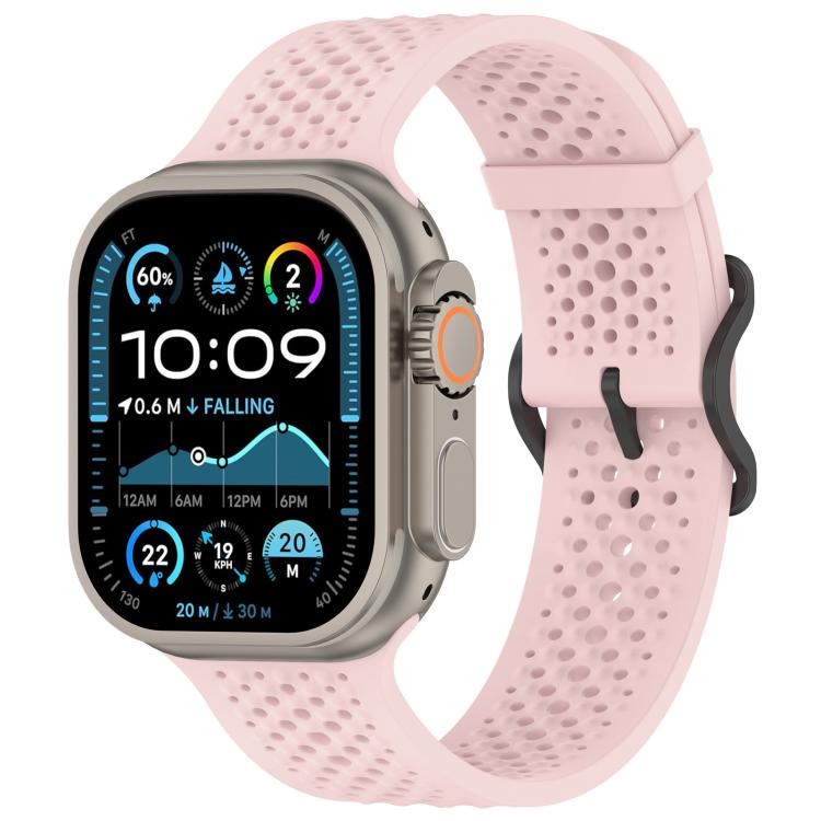 xDfind Breathable Silicone Watch Band, For Apple Watch 42 / 44 / 45 / 46 / 49mm