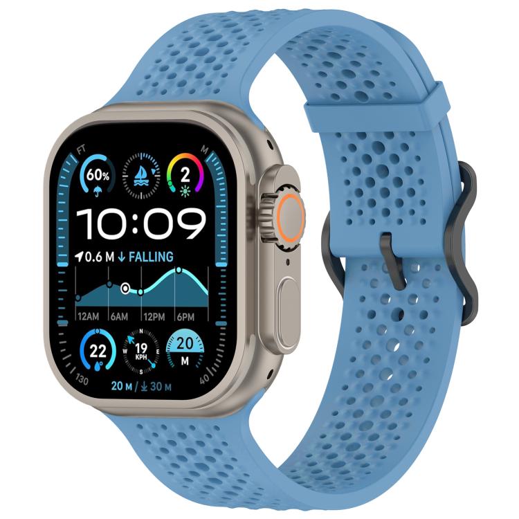 xDfind Breathable Silicone Watch Band, For Apple Watch 42 / 44 / 45 / 46 / 49mm