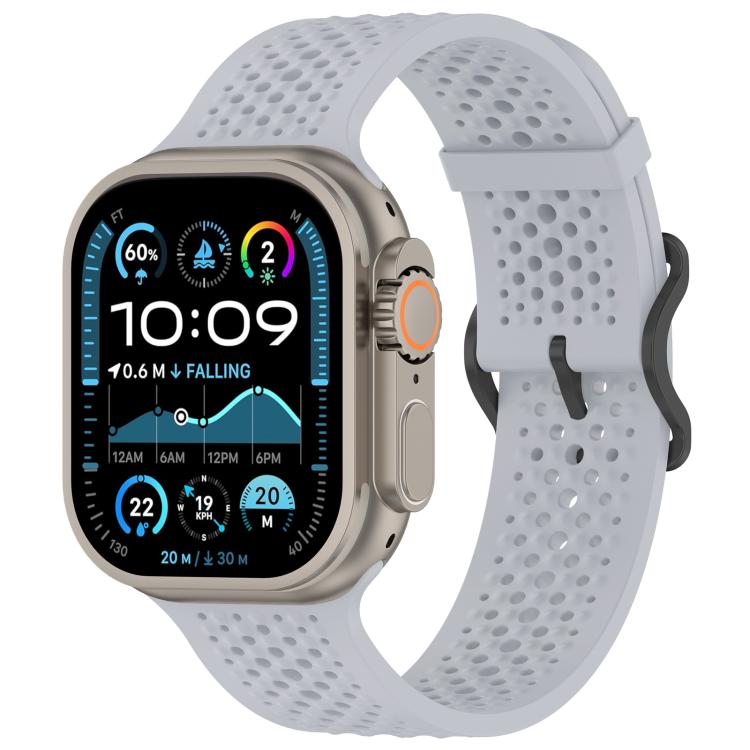 xDfind Breathable Silicone Watch Band, For Apple Watch 42 / 44 / 45 / 46 / 49mm