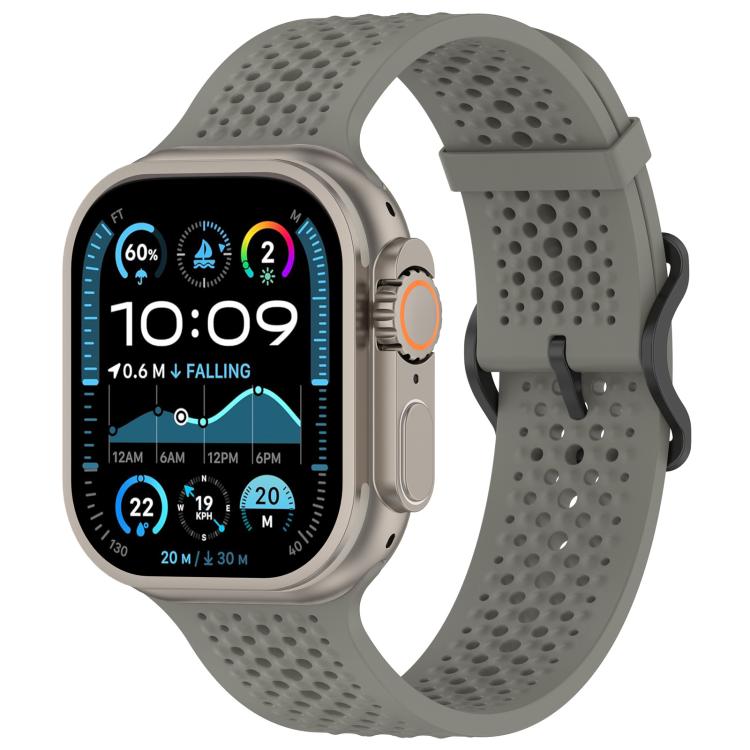 xDfind Breathable Silicone Watch Band, For Apple Watch 42 / 44 / 45 / 46 / 49mm