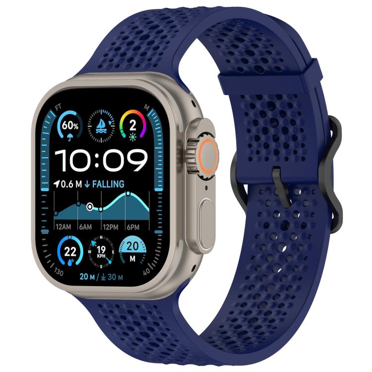 xDfind Breathable Silicone Watch Band, For Apple Watch 42 / 44 / 45 / 46 / 49mm