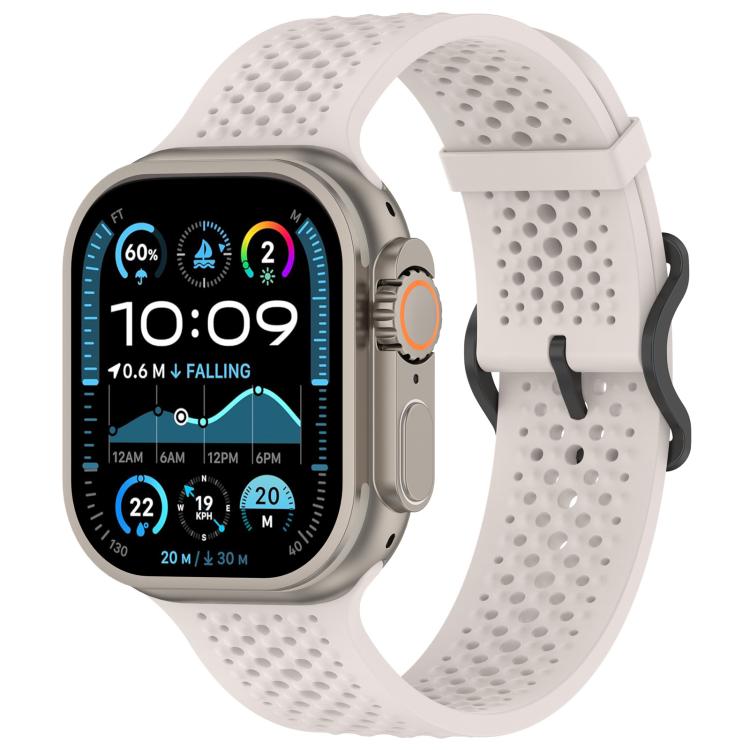 xDfind Breathable Silicone Watch Band, For Apple Watch 42 / 44 / 45 / 46 / 49mm