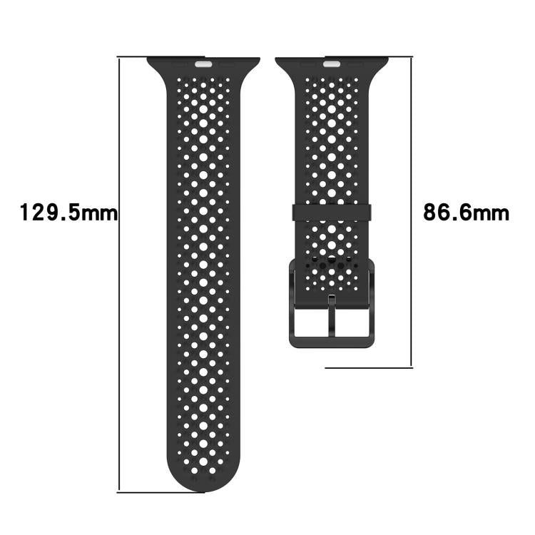 xDfind Breathable Silicone Watch Band, For Apple Watch 42 / 44 / 45 / 46 / 49mm