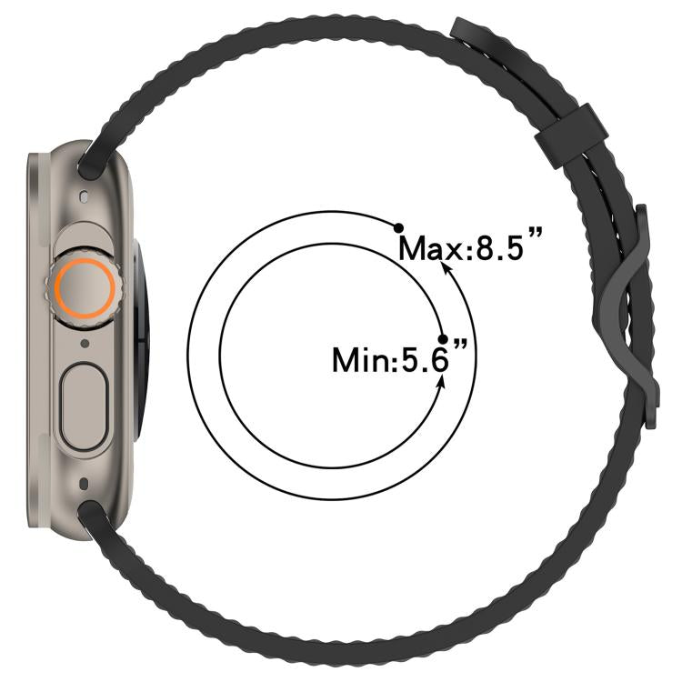 xDfind Breathable Silicone Watch Band, For Apple Watch 42 / 44 / 45 / 46 / 49mm