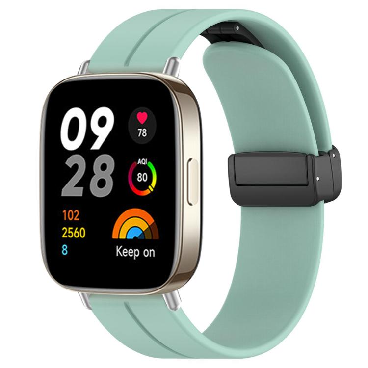 xDfind  Flat Head Groove Folding Black Buckle Silicone Watch Band, For Redmi Watch 3