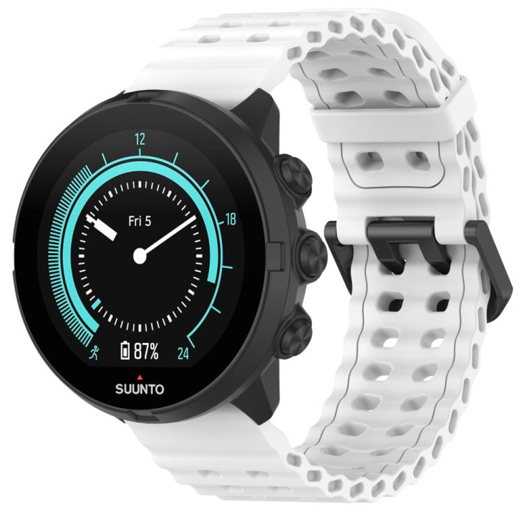 xDfind Ocean Dual Pin Buckle Silicone Watch Band, For Suunto 9 / 7 / Spartan Sport