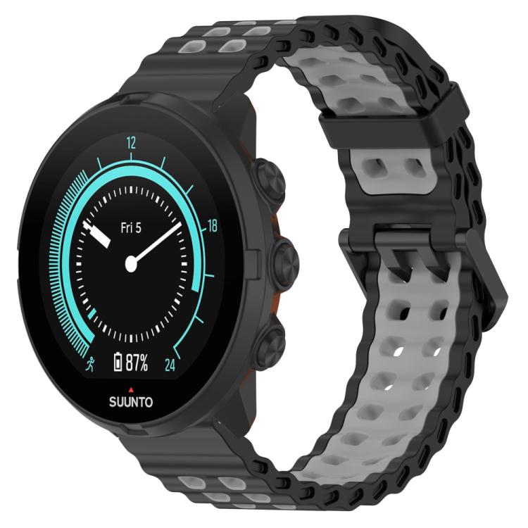 xDfind Ocean Dual Pin Buckle Silicone Watch Band, For Suunto 9 / 7 / Spartan Sport