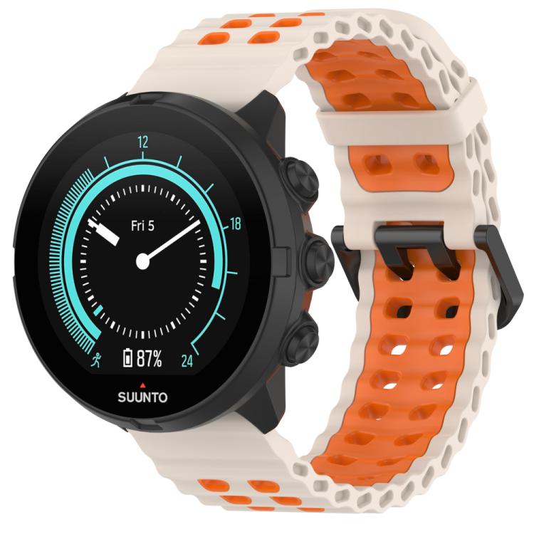 xDfind Ocean Dual Pin Buckle Silicone Watch Band, For Suunto 9 / 7 / Spartan Sport