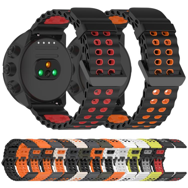 xDfind Ocean Dual Pin Buckle Silicone Watch Band, For Suunto 9 / 7 / Spartan Sport