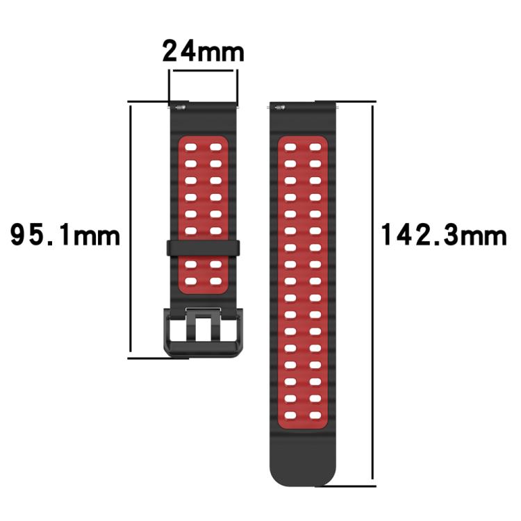 xDfind Ocean Dual Pin Buckle Silicone Watch Band, For Suunto 9 / 7 / Spartan Sport